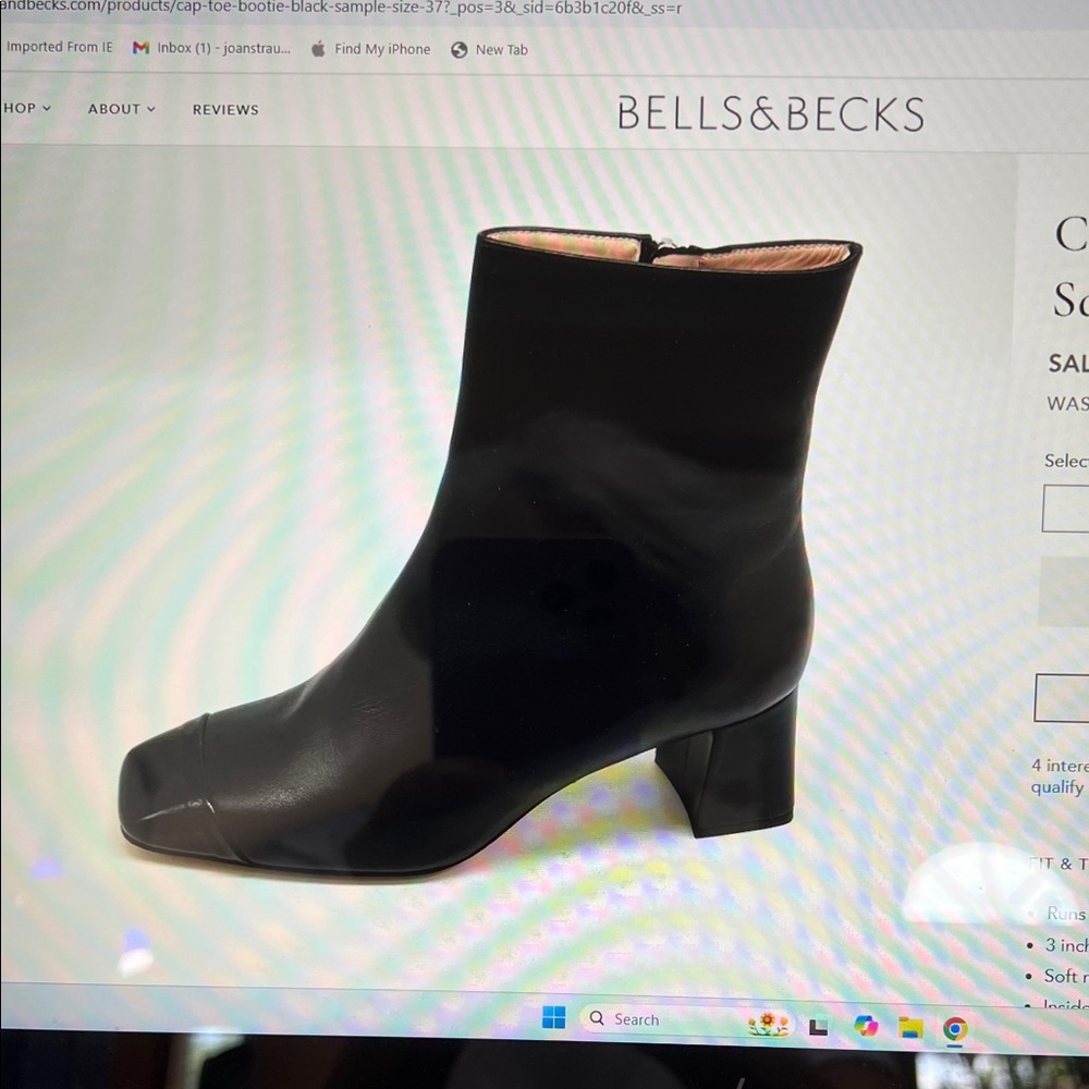 BELLS & BECKS CAP-TOE BOOT.